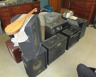 amps, PA speakers and more