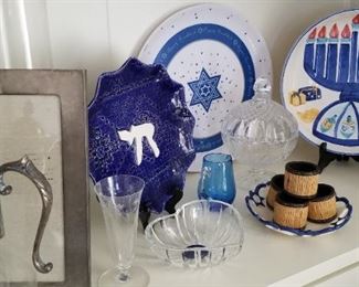 Decorative plates and glassware 