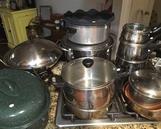 Farberware stainless steel pots and pans