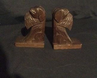 Pair of black walnut bookends, Germany