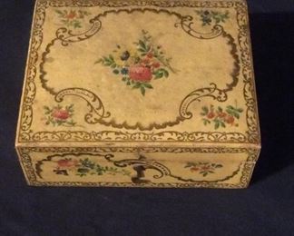 Charming antique sewing box