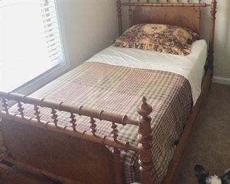 Rare find- twin bamboo bed 49h x 78l x 43w