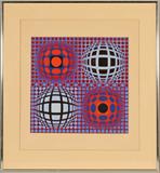 LTD. ED. VASARLEY LITHOGRAPH. MULTI COLOR. SIGNED AND NUMBERED 17/ 150. GOOD. 19" SQ.