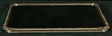 ENGLISH SILVER PLATED SQUARE MIRRORED PLATEAU. (T. WILKINSON) GOOD. 1 1/4" H X 24 1/4" W X 17 3/4" D.