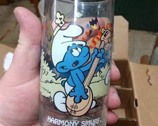 Vintage Glassware Smurf's 