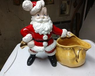 Vintage Santa planter 