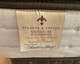 Sterns & Foster Luxury Firm  Euro Pillowtop Queen mattress. Signature" Huddersfield." Hand-crafted in Washington. $350.00