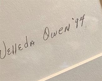 Artist signature on work in previous photo