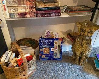 My favorite . Life size paper mache vintage cat