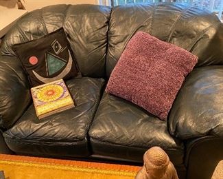 soft supple leather couch. love seat size