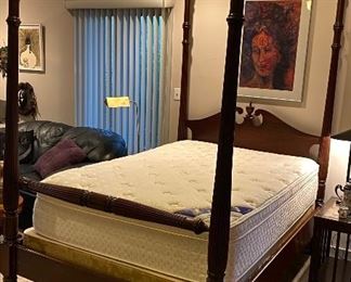 very nice vintage four poster. stately and not your typical reproduction piece