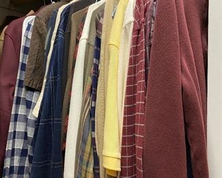 Colorful selection of sport shirts