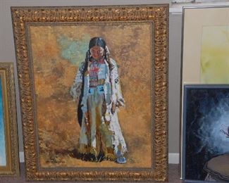 This is an oil on canvas by Brett Thomas, Gordan's son.