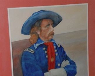 Custer. Original watercolor.