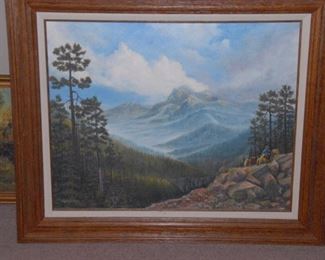 Mountain landscape by Arizona artist J.W. Hill.