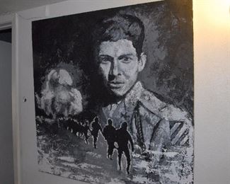 Audie Murphy, Acrylic on Canvas by Brett Thomas