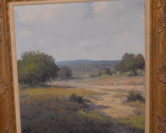 Oil on Canvas by listed Texas landscape artist Jerry Ruthven.