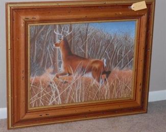 Deer airbrush painting by Brett Thomas