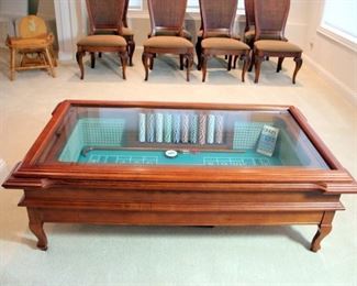 Unique Craps Layout Coffee Table. Perfect for the Man Cave!