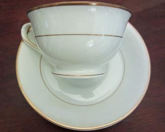 Cup and saucer detail