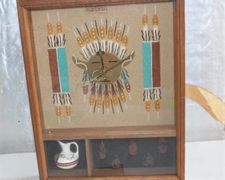 American Indian made clock
