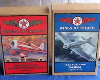 Wings of Texaco airplanes