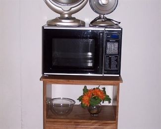 Heaters, Microwave and Cart