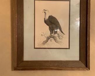 Framed eagle gift to GWT.