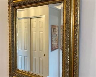 Beveled Mirror with Gold Gilt Frame