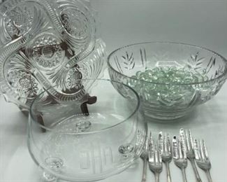 Glass Bowls and BG Ltd Forks