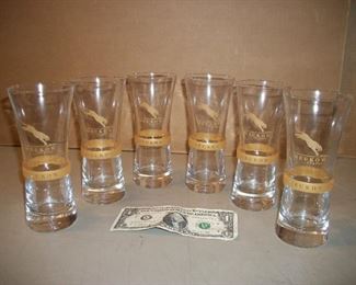 Set of 6 ( We have 2 sets ) Meukow Cognac  glasses..NICE !