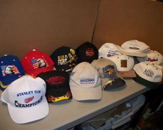 Assorted hat many new never worn...Red Wings Championship hat new never worn