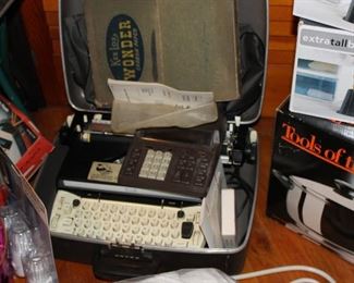 Sears typewriter with case