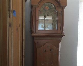 Grandfather clock by Ridgeway.
