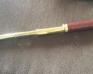 leather covered telescope
