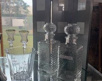 Scotch and Bourbon bottles are sold.