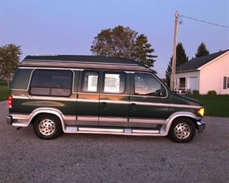 1994 Ford conversion van, offered day of sale for $4,500.00. Clear title. Cash or cashier's check only. 