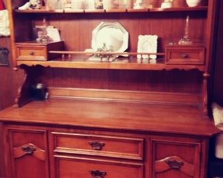 Maple China Cabinet 58"wide x 75 1/2"Tall x 21" Deep