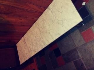 Marble Table 60" x 18" x 14 1/2"