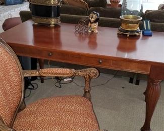 Hancock & Moore Leopard Desk Chair, Lane Desk