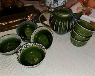 Tea and rice set,