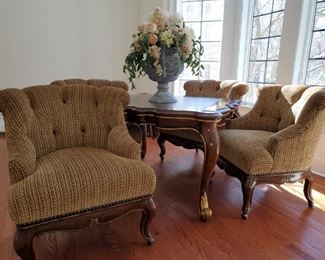 Marge Carson game table w/ 4 chairs