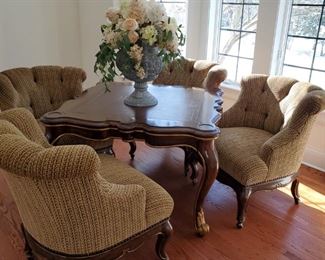 Marge Carson game table w/ 4 chairs