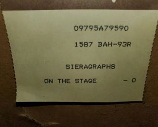 Tarkay, "On The Stage" , Sieragraphs, Signed & Numbered