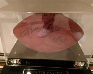 Walter Payton signed ball