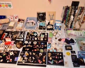 Huge selection of costume jewelry!
