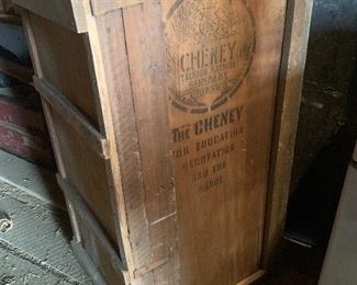 Old wood over 4' tall Talking Machine Shipping Box
