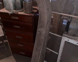 4 primitive Thick wood winter "skis" for a buckboard wagon 