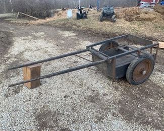 Old pony cart with seat