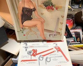 Pin up girl calendars vintage  
